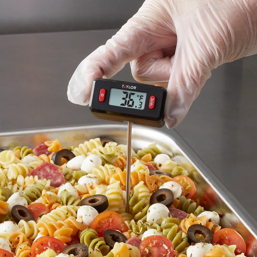 Taylor Precision 5296651 Thermometer, 1" Display, -40°F to 250°F, 180° Rotating Probe, 5-6" Stem