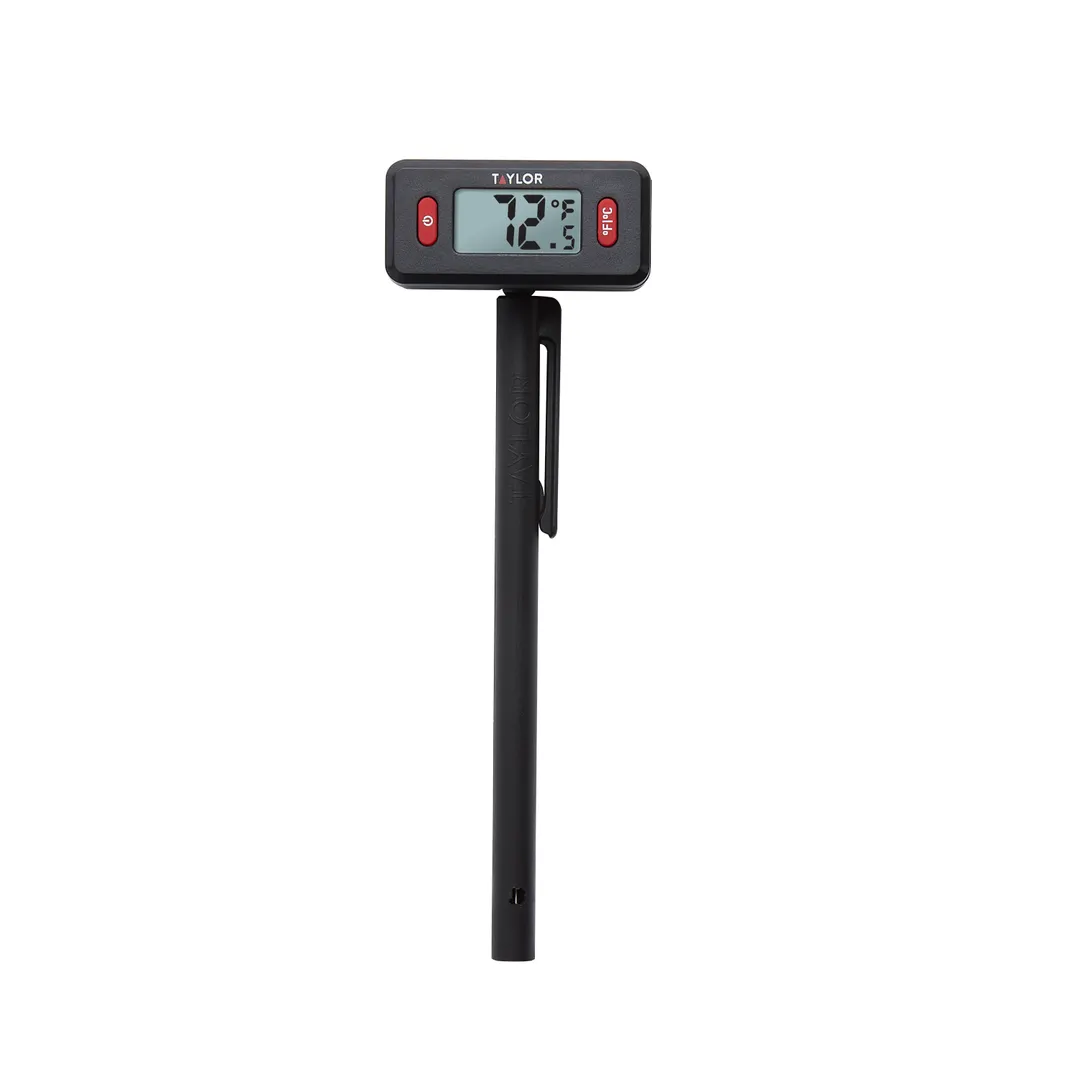 Taylor Precision 5296651 Thermometer, 1" Display, -40°F to 250°F, 180° Rotating Probe, 5-6" Stem