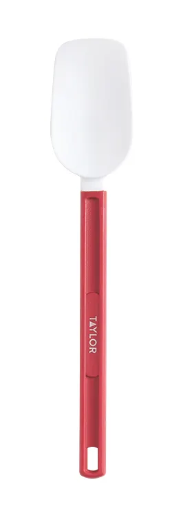 Taylor Precision 5302557 10" Red Handle Silicone Spatula, Heat‑Resistant 550°F/260°C, NSF