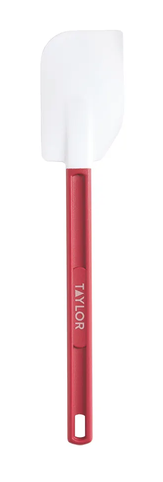 Taylor Precision 5302558 Silicone Spatula, 13-1/2" Blade, Red Handle, Heat‑Resistant to 550°F, NSF