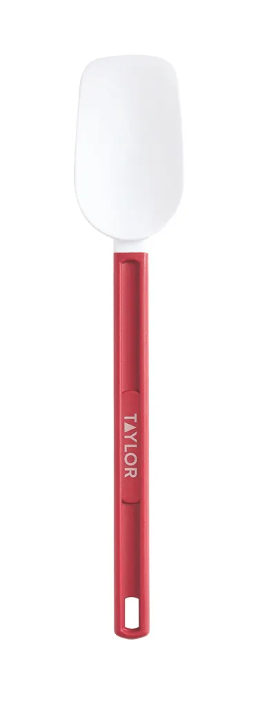 Taylor Precision 5302559 Silicone Spatula, 13-1/2" Blade, Red Handle, Heat‑Resistant 550°F, NSF