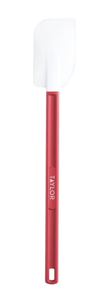 Taylor Precision 5302560 Silicone Spatula 16-1/2" Blade Red Handle 550°F/260°C NSF/Dishwasher Safe