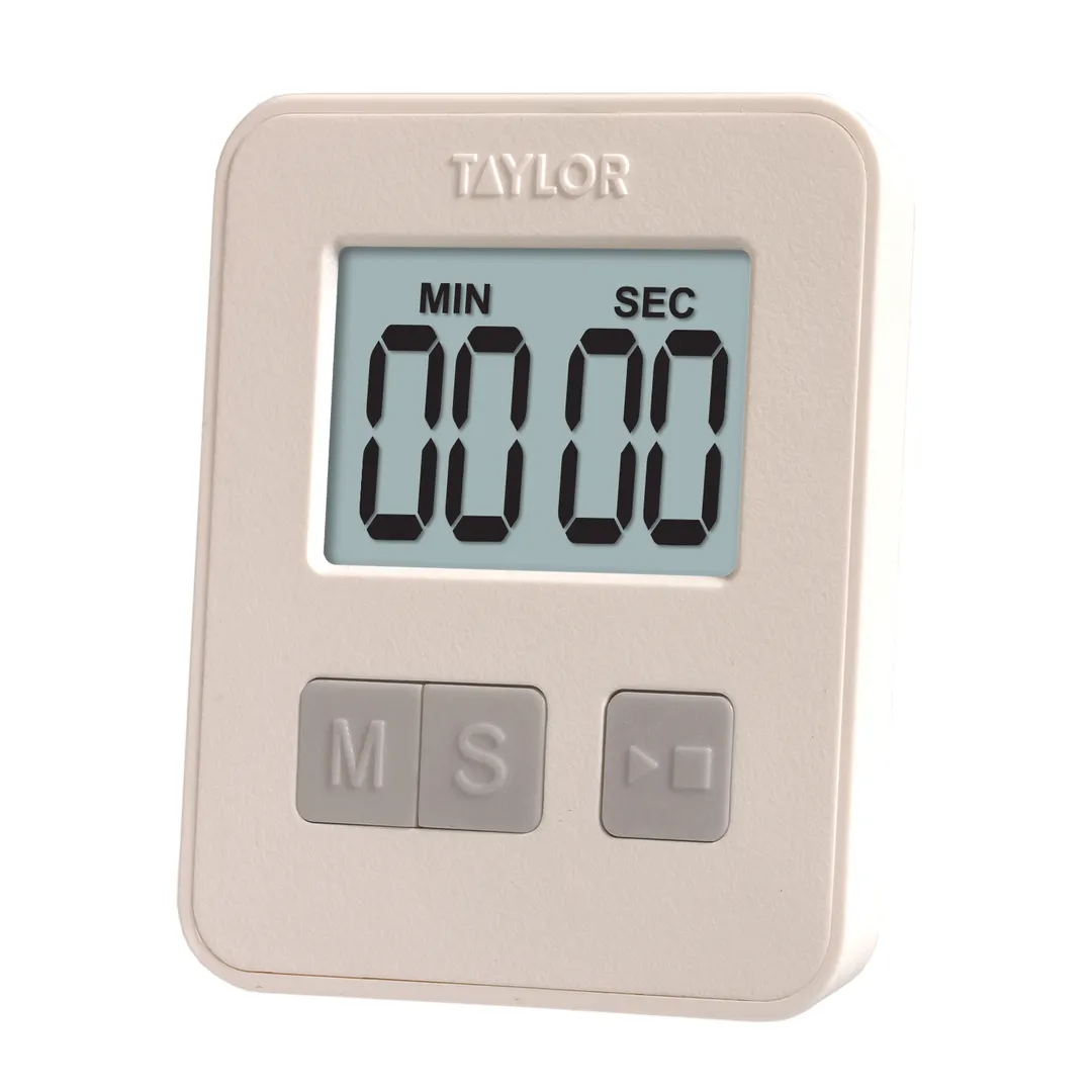 Taylor Precision 5842N21 Mini Magnetic Digital Kitchen Timer, Bright LCD Display, Battery Powered