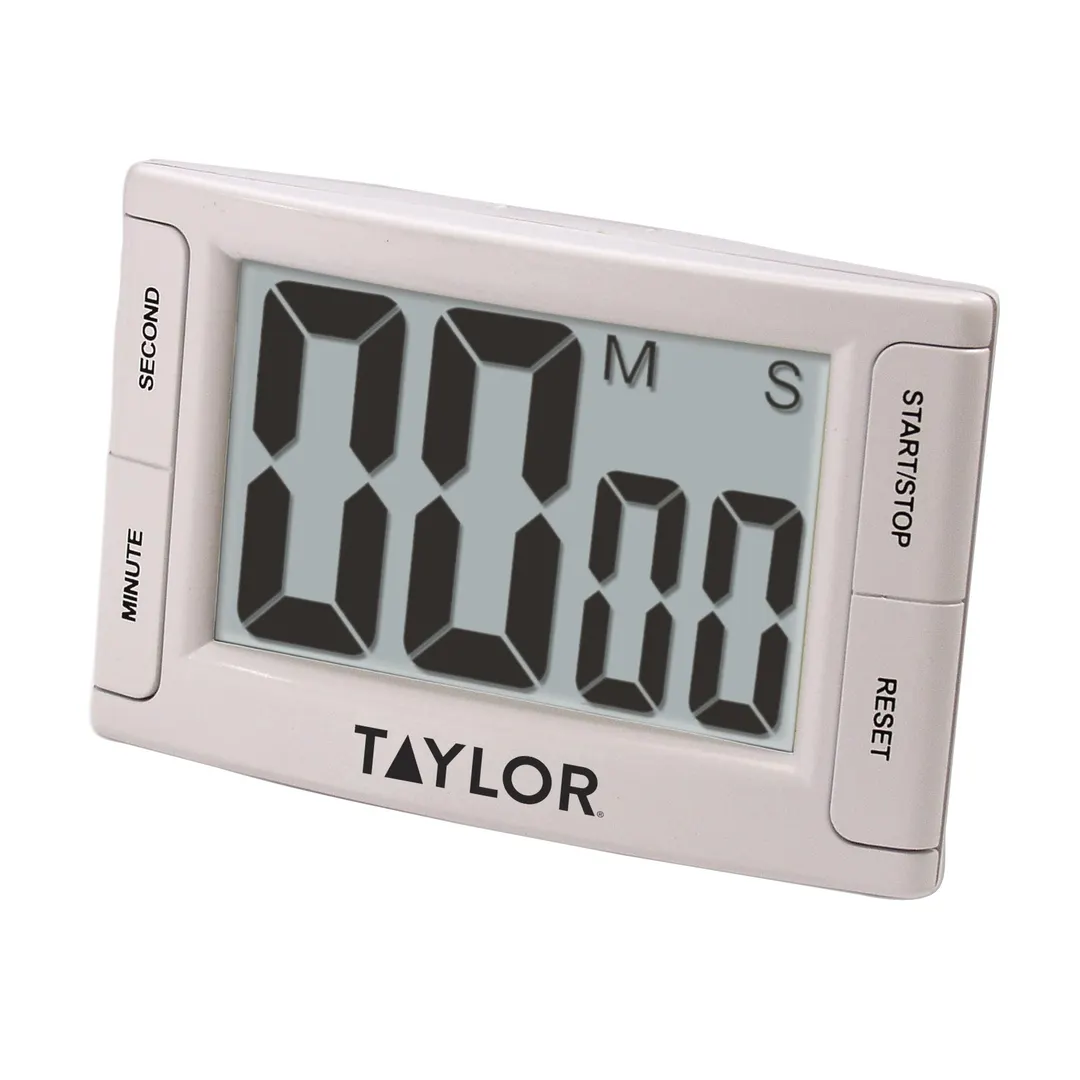 Taylor Precision 5896 Timer, 2-1/2" x 1.6" LCD, 99:59 Max, Recall, Mag/Stand, LR44 Battery Included