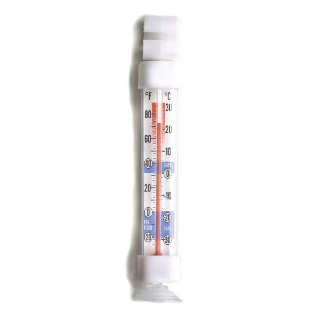 Taylor Precision 5926 Refrigerator Freezer Thermometer, Tube, -20°F to 80°F, Hook, NSF