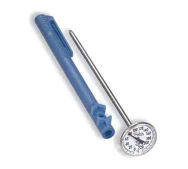 Taylor Precision 5988N Pocket Thermometer, Dial, 50°‑550°F, 1" 5" Steel Stem, ±2°F, NSF‑Certified