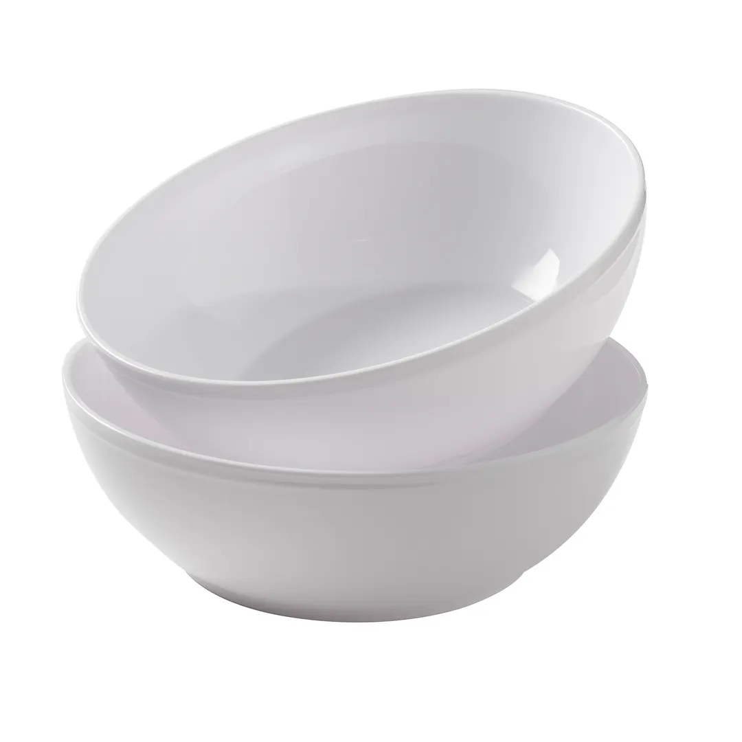 Taylor Precision TERPLCBL2 7" Round China Bowl 37 oz 7.56" x 7.56" x 2.5" Dishwasher Safe