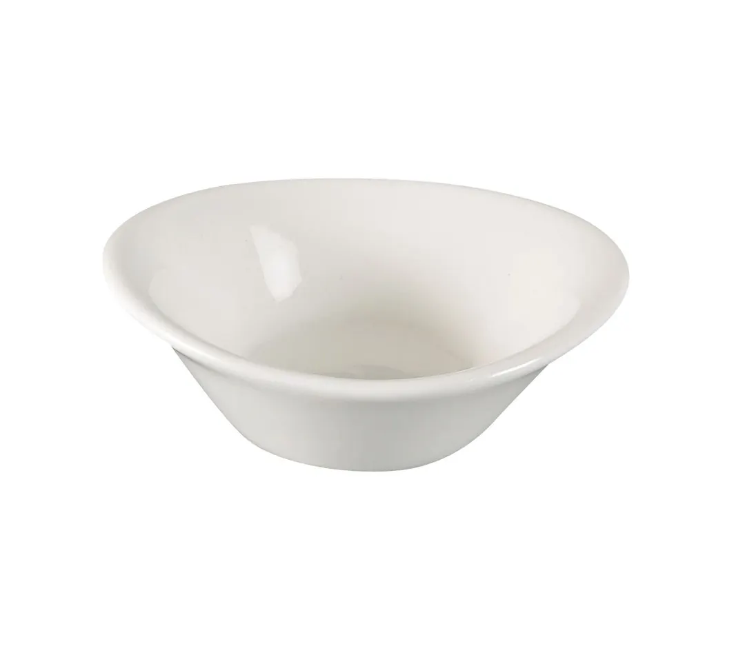 Yanco AC-006 - 3" Round Porcelain Condiment Bowl, 2 oz, Super White, Dishwasher Safe - Dozen