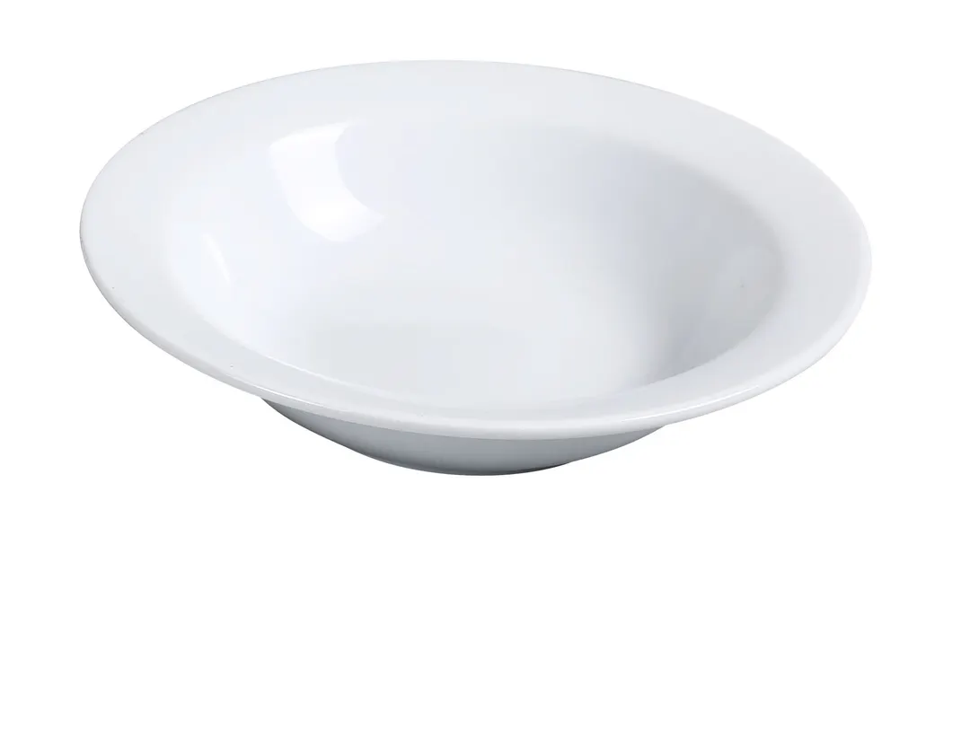 Yanco AC-10 - White Porcelain Grapefruit Bowl, 6-1/2" Diameter, 13 Oz Dishwasher Safe - Dozen