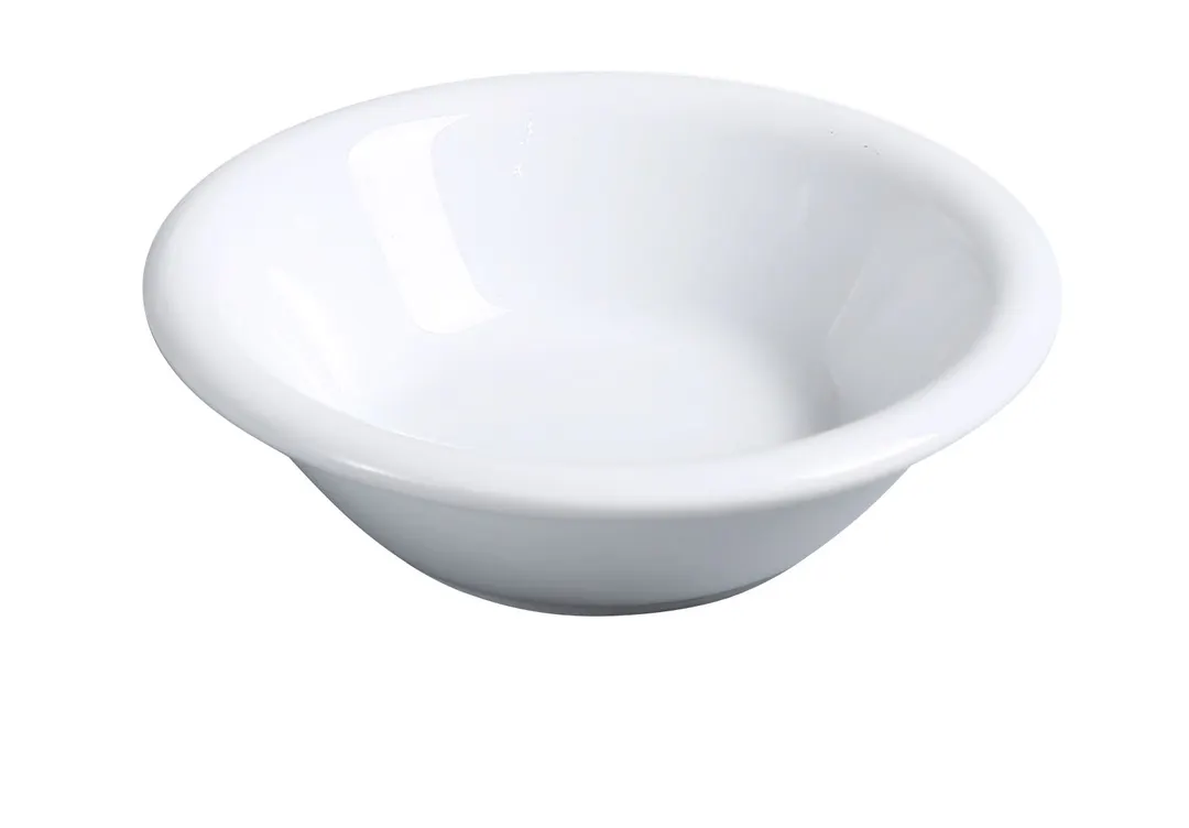 Yanco AC-11 - White Porcelain Fruit Bowl, 4" Dia, 5 oz, Dishwasher/Oven/Microwave Safe - Dozen