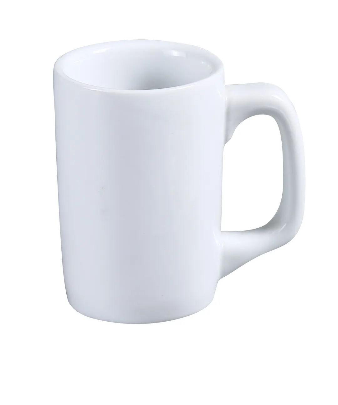 Yanco AC-12-D China Mug - 12-13 oz Super White Porcelain, 3" Dia. x 4-1/2" H - Dozen