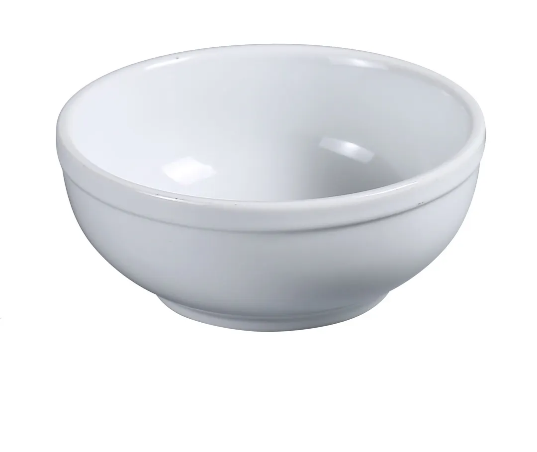 Yanco AC-15 - 5" White Porcelain Round Nappy Bowl, 12 Oz, Dishwasher & Microwave Safe - Dozen