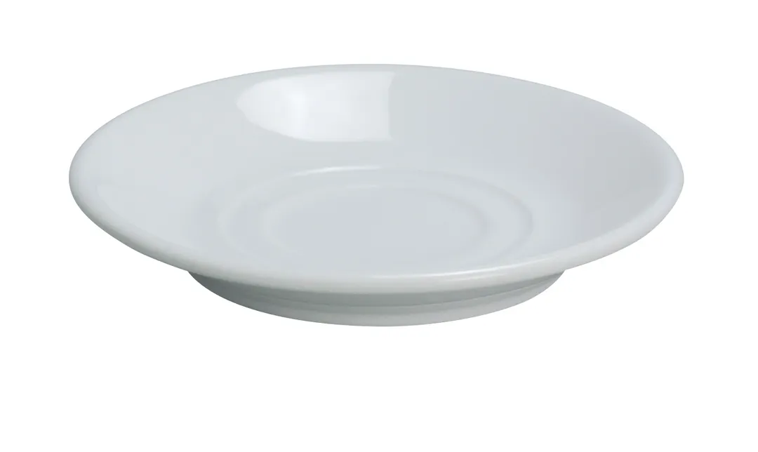 Yanco AC-2 - 5-5/8" Super White Porcelain Round Saucer, Dishwasher & Microwave Safe - Dozen