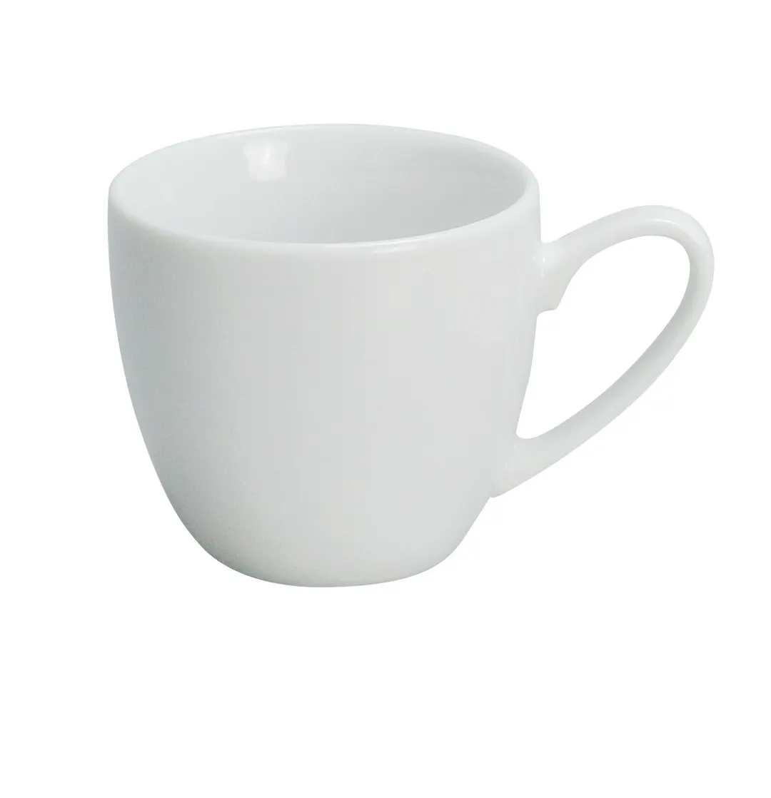 Yanco AC-35 Abco Porcelain Cup, 3.5 oz (2½" Dia x 2⅛" H), Super White, Non-Stackable - Dozen