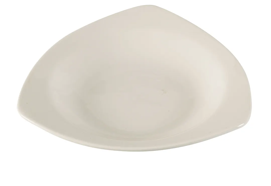 Yanco AC-510 - Triangular 22 oz. Bowl, 10-1/2" L x 10-1/2" W, Porcelain, Microwave Safe - Dozen