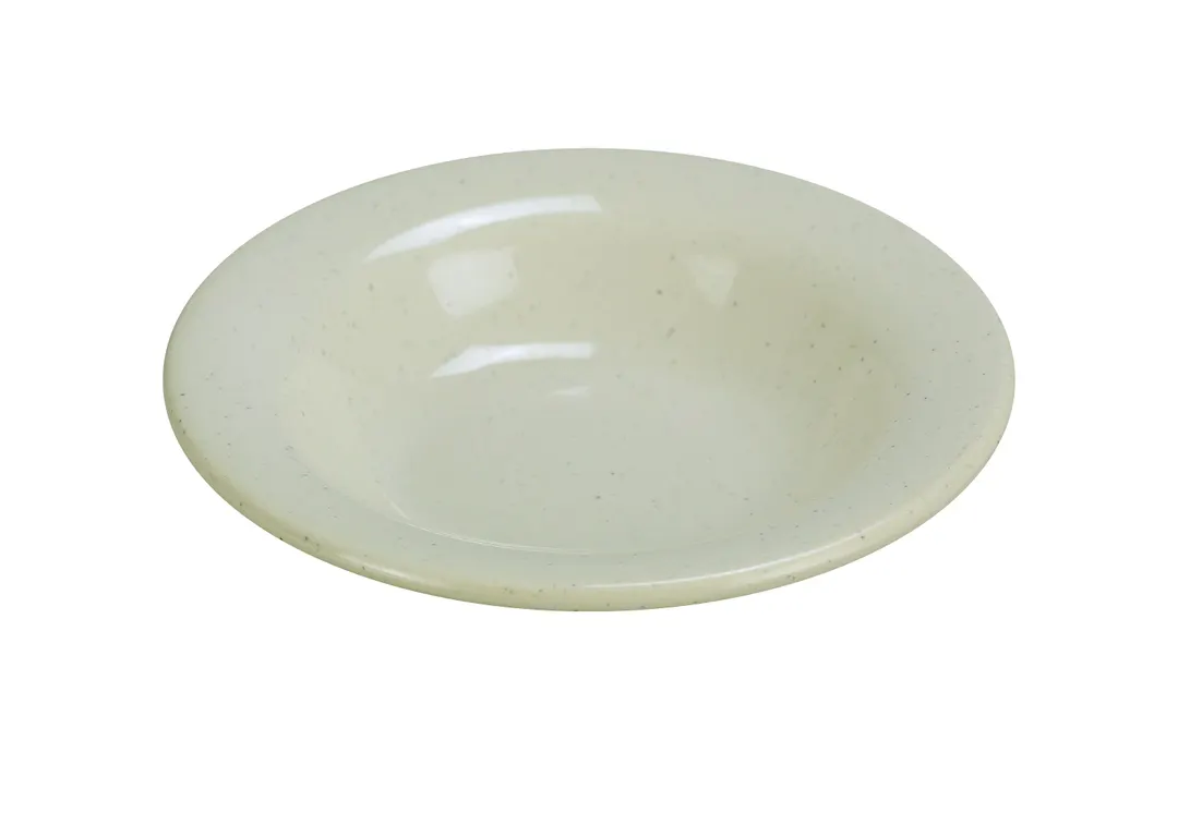 Yanco AD-306 10‑Oz Melamine Salad Bowl, 6‑1/4" Dia x 1‑1/4" H, Beige, Dishwasher Safe, NSF - Dozen