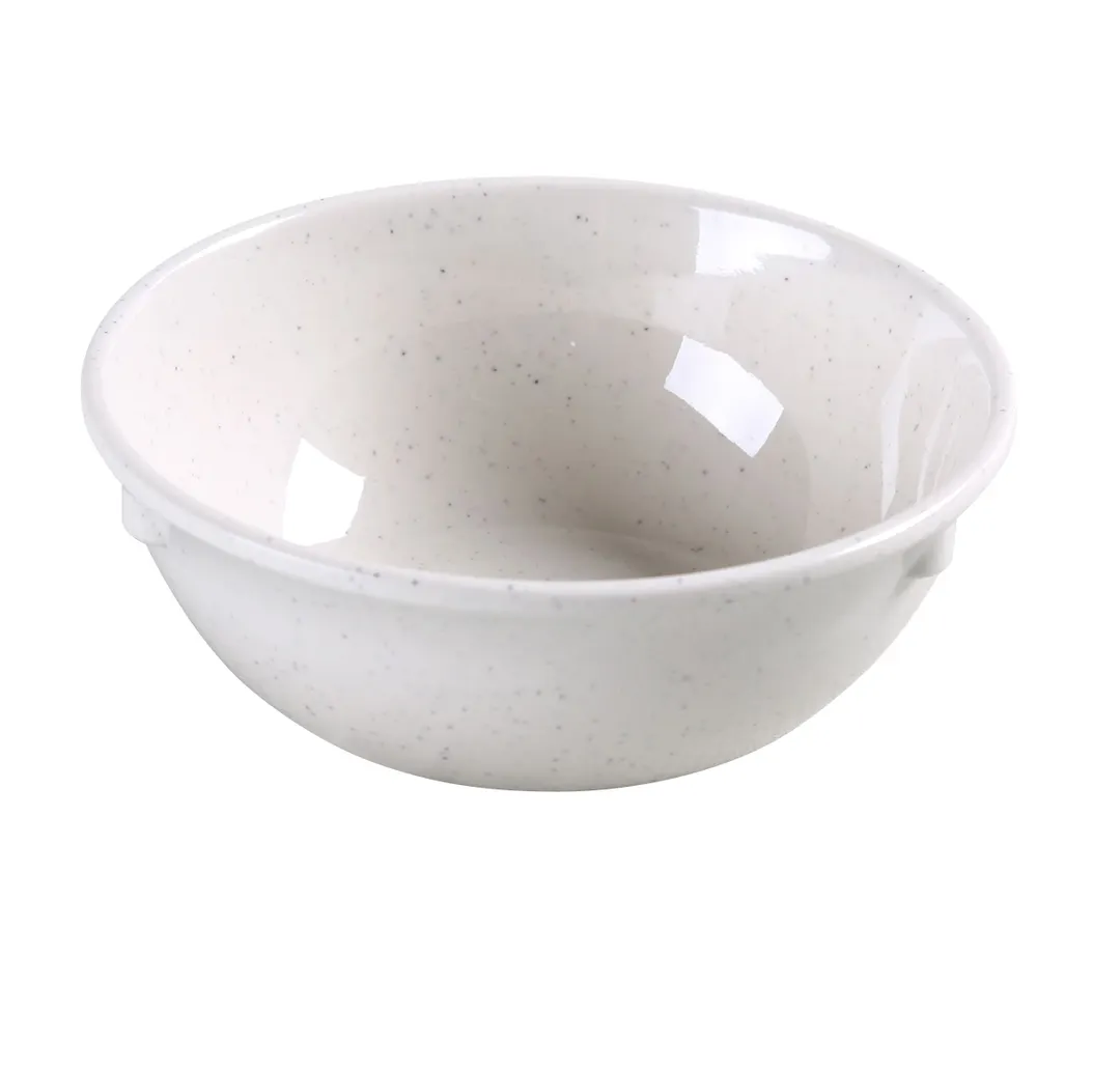 Yanco AD-314 - Melamine Bowl, 4-7/8" Dia x 1-3/4" H, 11 oz, Beige, Dishwasher Safe - Dozen