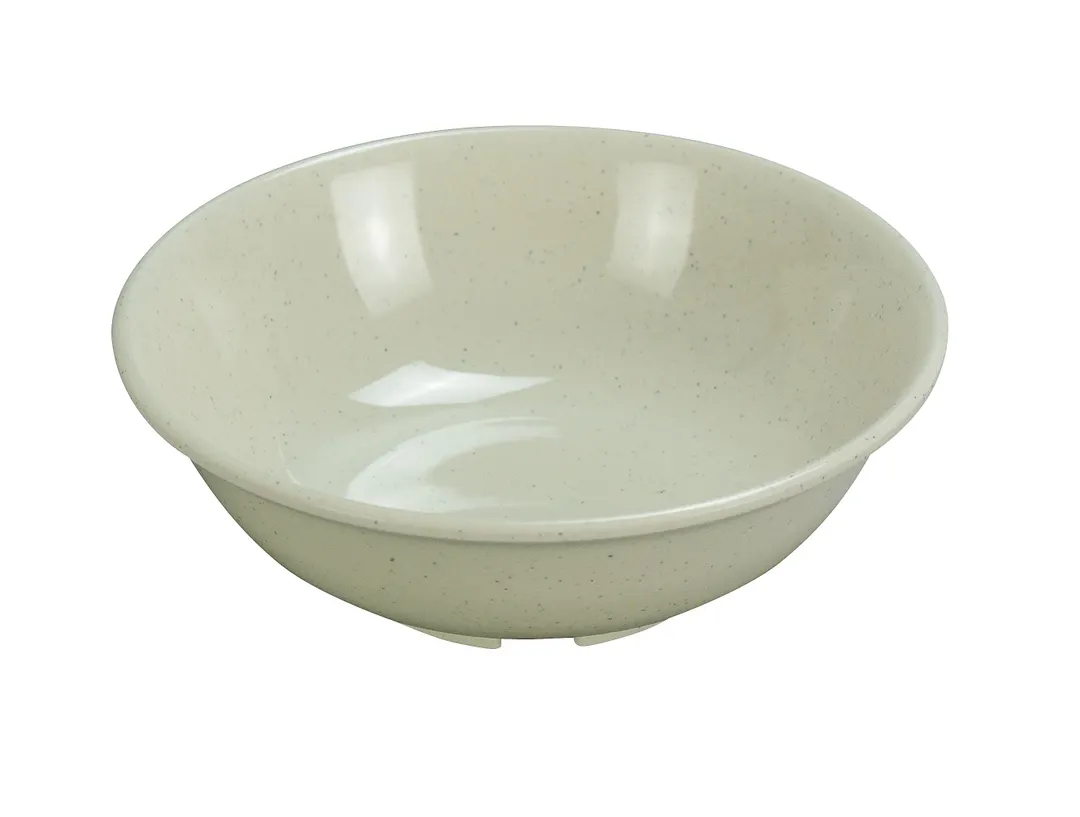 Yanco AD-507 - 7.5" Diameter 32 oz Beige Melamine Soup Bowl, Heavy, Dishwasher Safe - Dozen