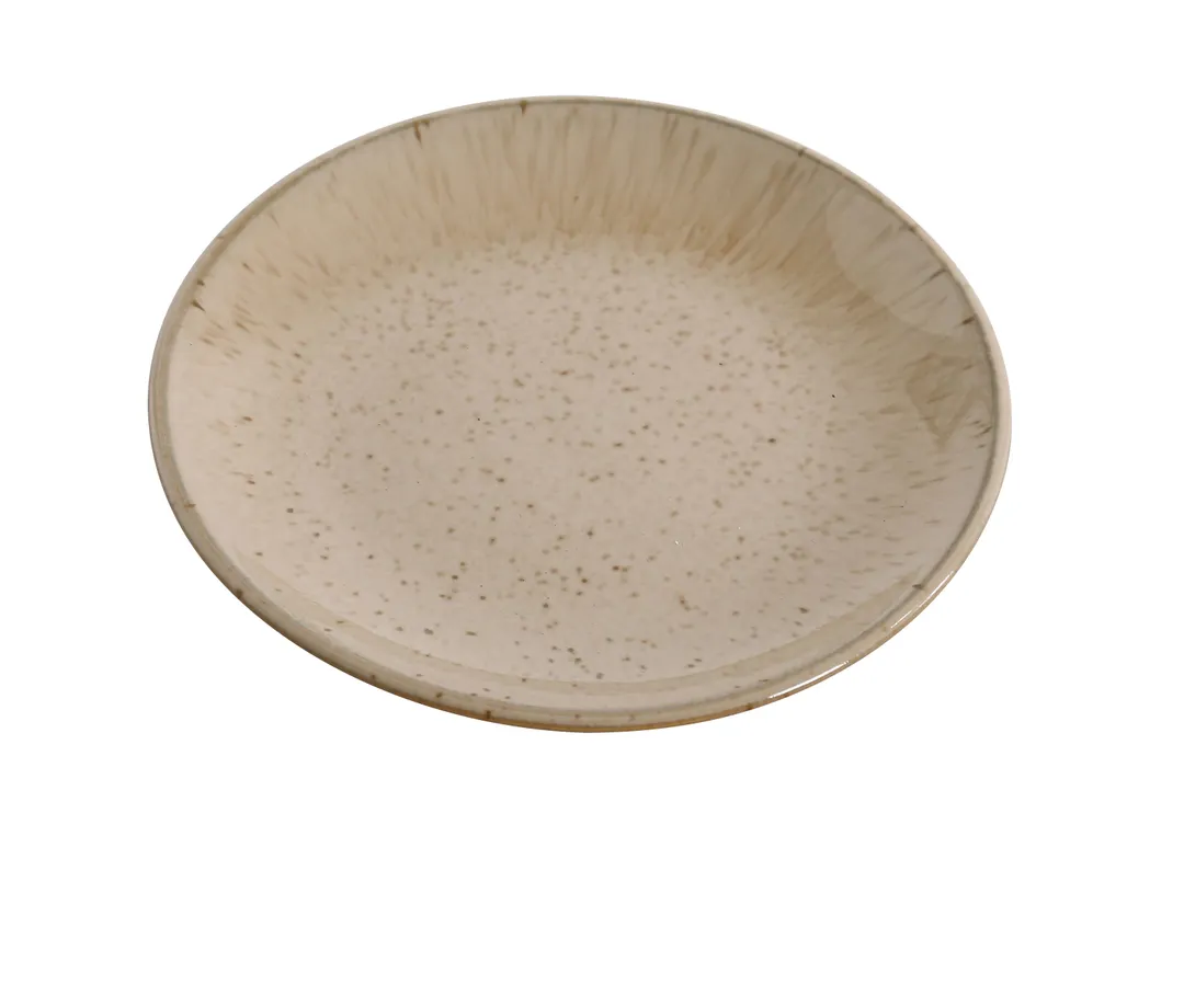 Yanco AG-107 Agate Round Plate 7" Dia x 0.75" H Coupe Rim Glazed Porcelain DW/OV/MW Safe - Dozen