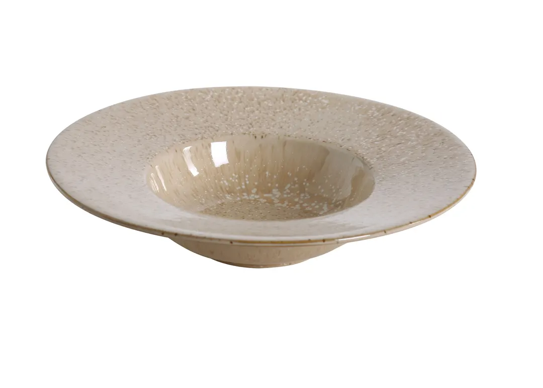 Yanco AG-611 Agate Dessert Bowl, 14 Oz 11½" Dia x 2½" Round Porcelain, Microwave Safe - Dozen