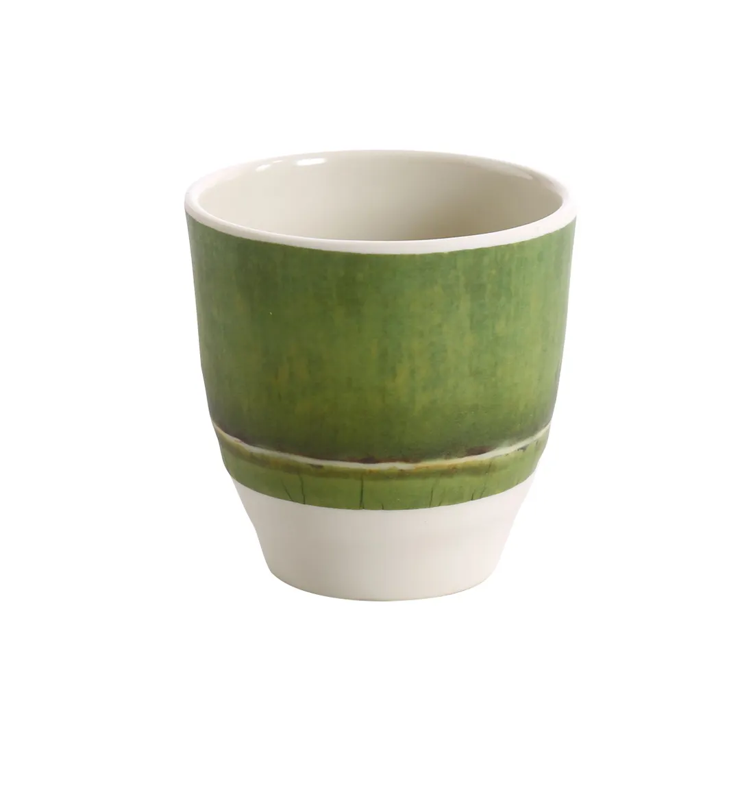 Yanco BA-001 - Bamboo Style Melamine Tea Cup 7 oz, 3" Dia. x 3" H Dishwasher Safe - Dozen