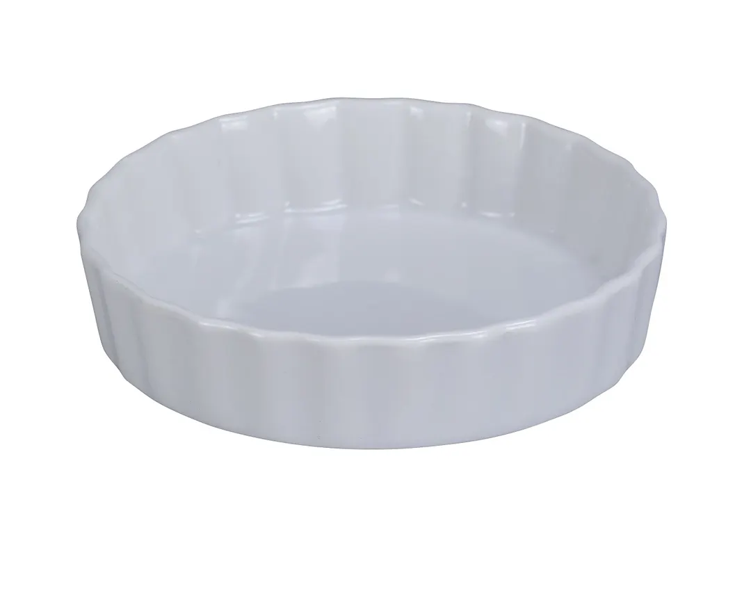 Yanco BK-610 China Ramekin, 10½" Dia, 42 oz Round Porcelain White, Dishwasher Safe - Dozen