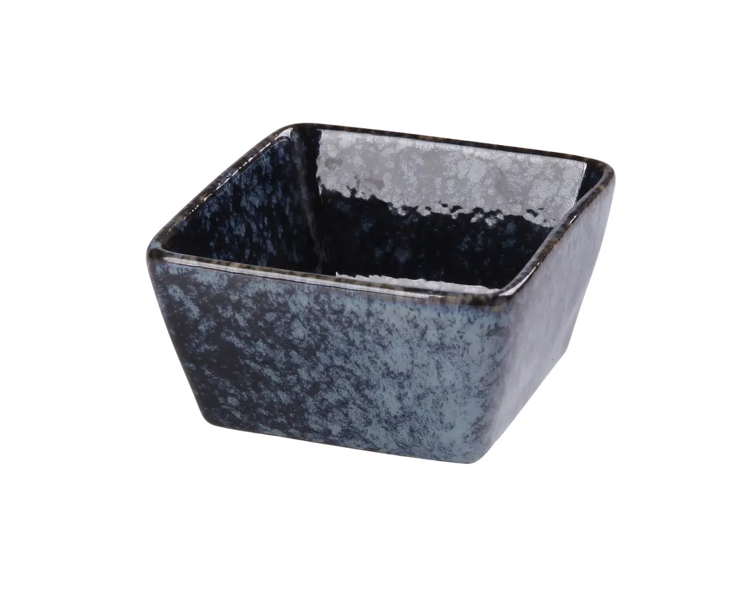 Yanco BL-4031 - Blue Star Sauce Dish, 3-1/2" L x 3" W x 1-3/4" H, 3-1/2 oz Porcelain, Safe - Dozen
