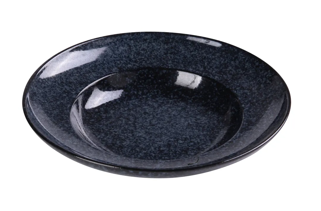 Yanco BL-710 Mediterranean Pasta Bowl, 12 oz (10‑3/4" Dia) Round Blue Porcelain, 11" Size - Dozen