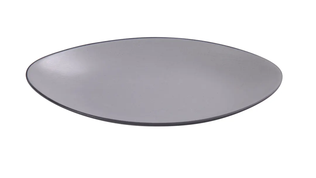 Yanco BM-211 Oval Deep Melamine Plate, Two‑Tone, 11½" L x 7" W x 1¼" H - Dozen