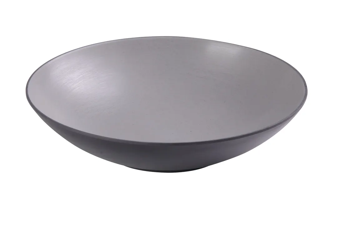 Yanco BM-309 - 30 oz Salad Bowl, 9-1/2" Dia x 2-1/2" H, Melamine Two-Tone, Dishwasher Safe - Dozen