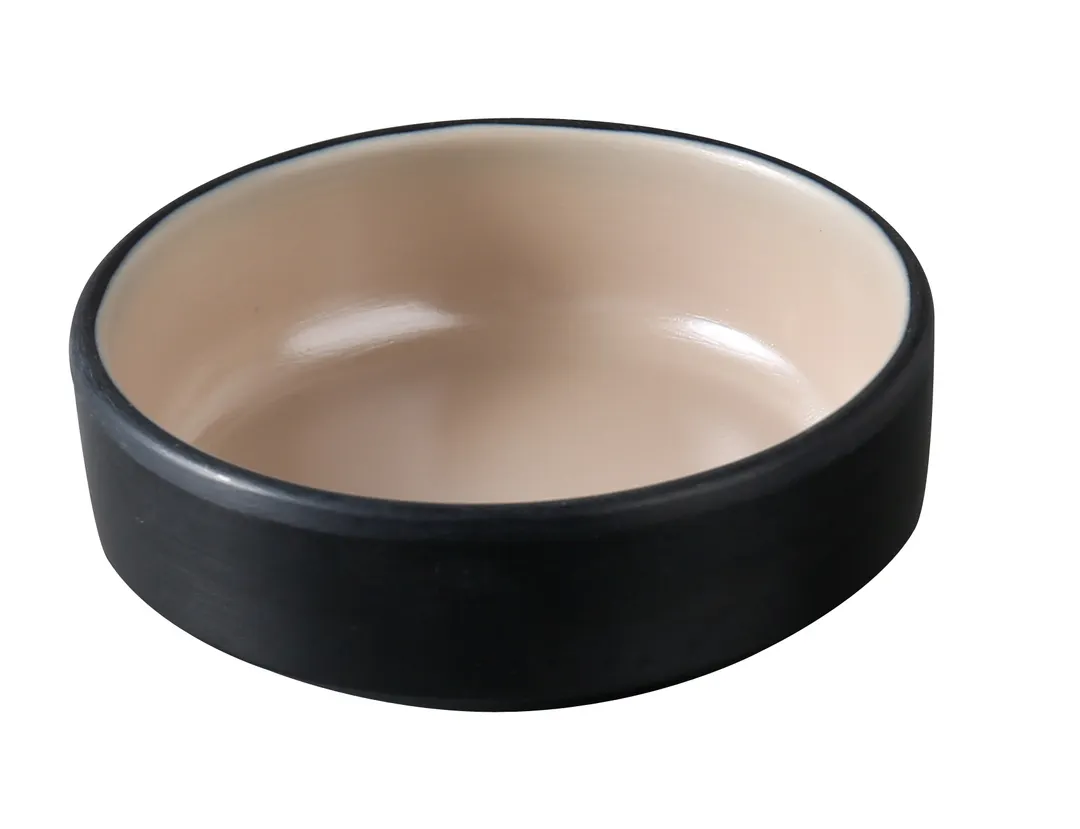 Yanco BM-4003CL - Birmingham Sauce Dish, 2 oz, 3" Round Black Melamine - Dozen