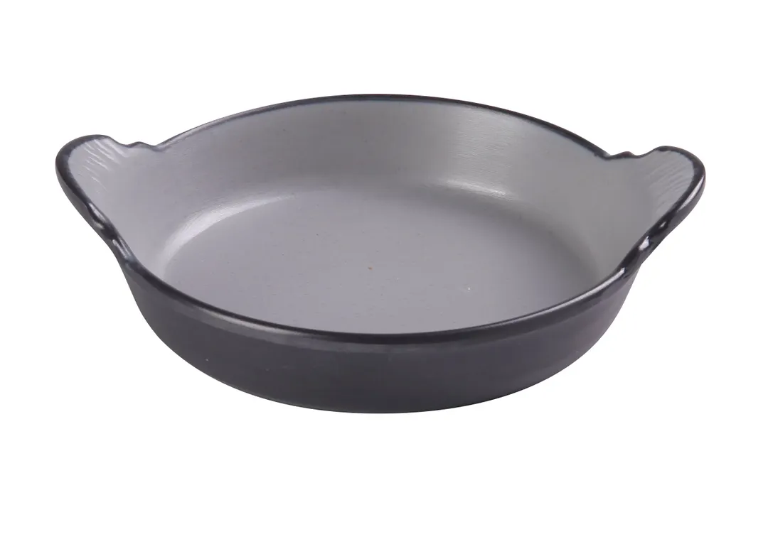 Yanco BM-607 - Two‑Tone Melamine Bowl Handle, 7" Dia x 1‑1/2" H, 16 oz (½ qt) Safe - Dozen