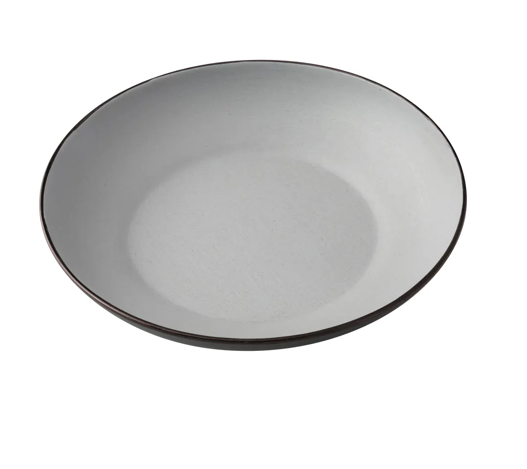 Yanco BM-709 - 9" Two‑Tone Melamine Bowl, 30 oz, Round, Dishwasher Safe, 1 Dozen