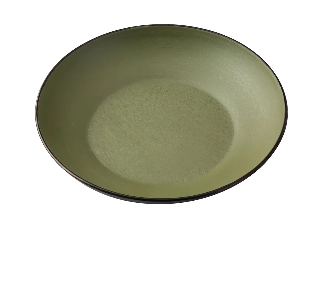 Yanco BM-709GR - 9" Round Melamine Bowl, 30 oz, Two‑Tone Birmingham Green - Dozen