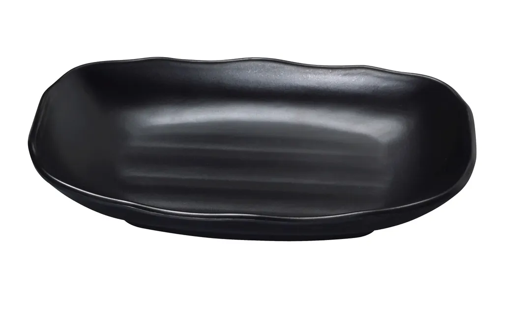 Yanco BP-2207 Black Pearl Bowl 6 Oz 7" x 4-1/2" Melamine Matte Asian Style - Dozen