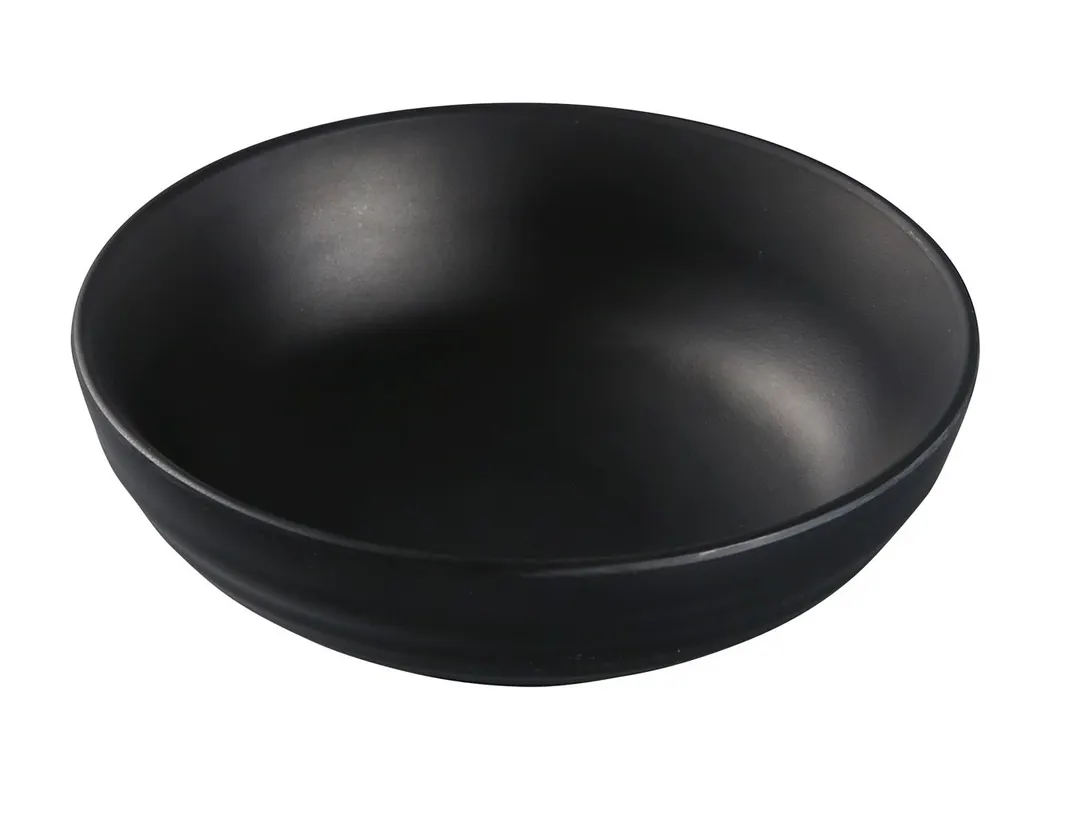 Yanco BP-3005 Pearl 8 Oz Salad Bowl, 5" Dia x 1-1/2" H, Melamine Matte - Dozen