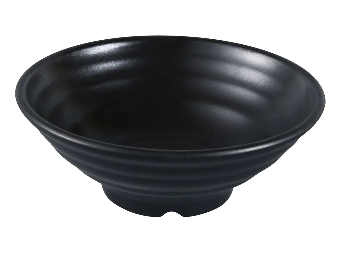 Yanco BP-3019 - Black Pearl Melamine Bowl, 48 oz (1 Qt), 9" Dia x 3-1/2" H - Dozen