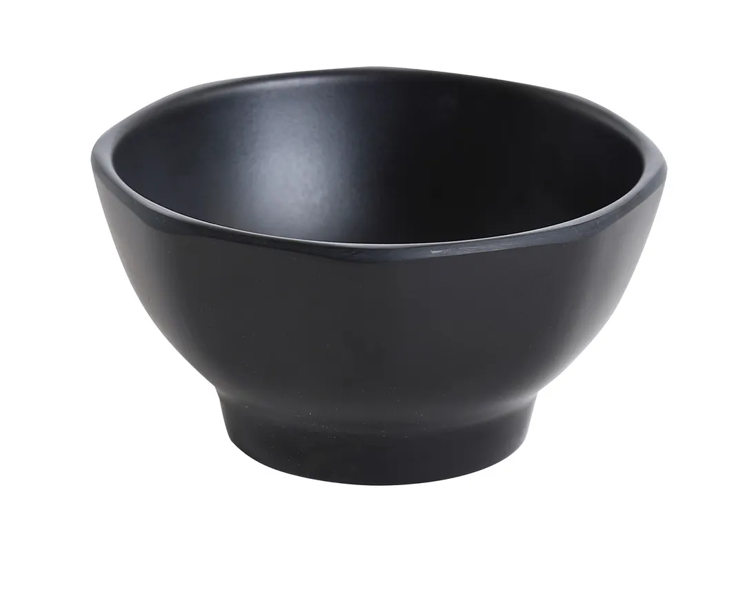 Yanco BP-3104 Black Pearl 10‑Oz Miso Soup Bowl, 4½" Dia × 2½" H, Melamine, ½‑Qt - Dozen