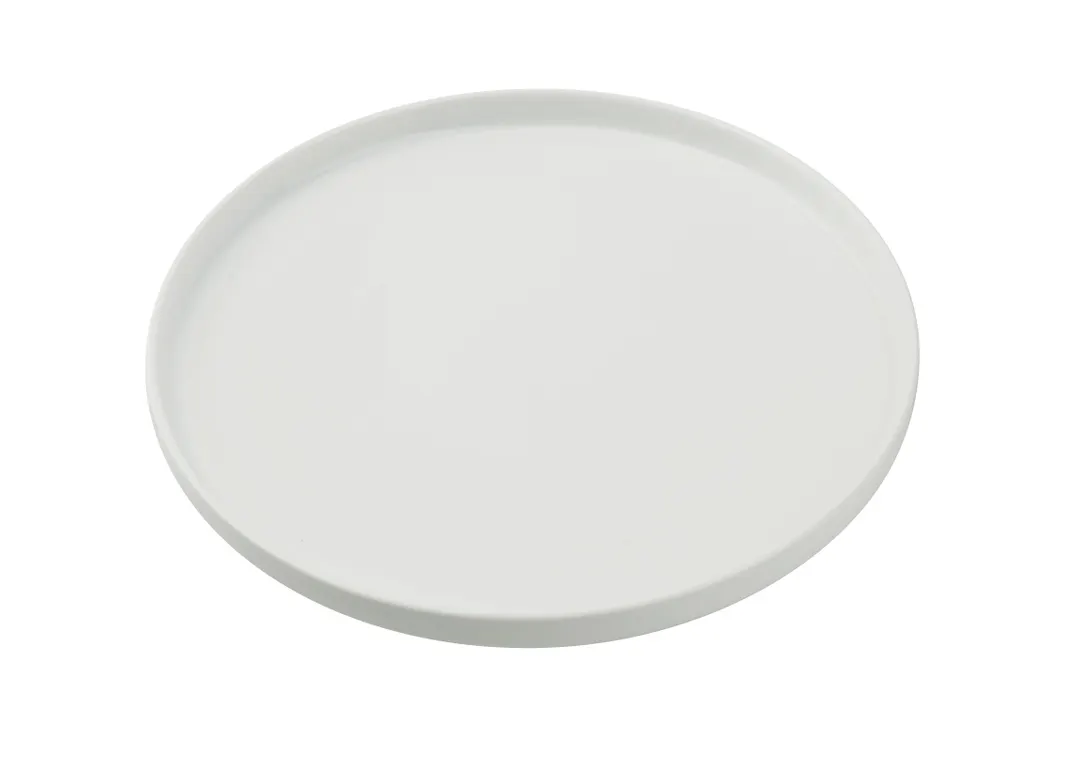 Yanco CA-207 China Plate, 7-1/4" Dia x 7/8" H, White Porcelain, Coupe Rim, Microwave Safe - Dozen