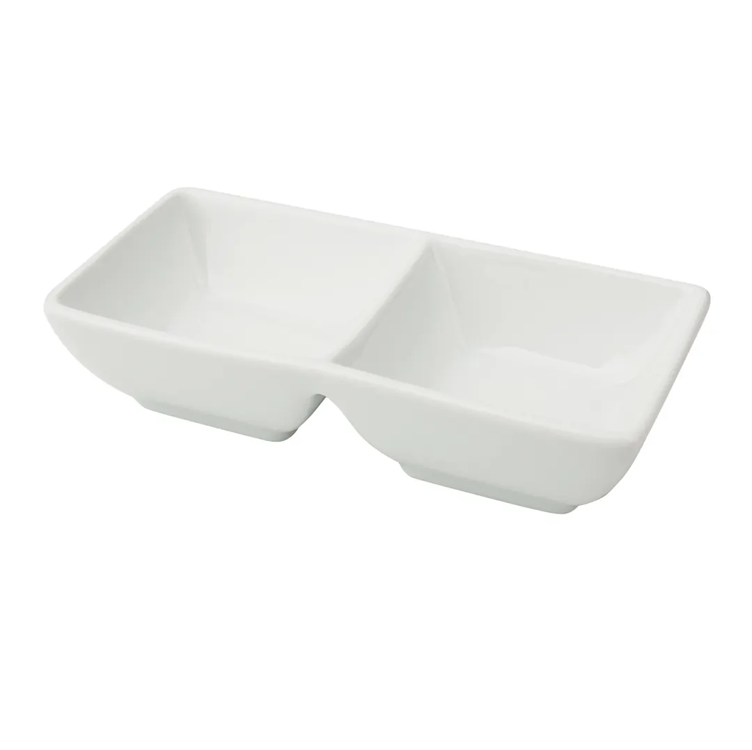 Yanco CA-4032 - Dish, 2-3/4" W x 5-1/2" D x 1-3/8" H, 4 Oz Porcelain, Microwave Safe - Dozen