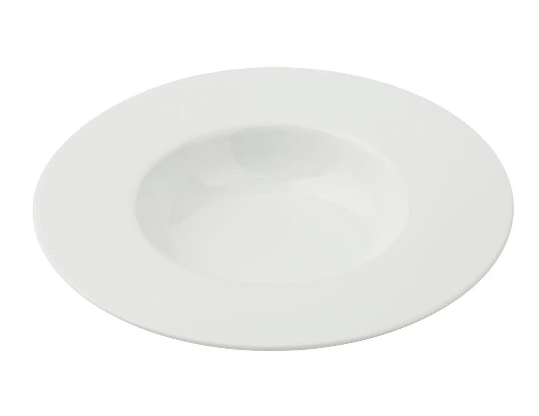 Yanco CA-612 Dessert Plate, 12½" x 2⅛", 14 oz, White Porcelain, Microwave/Dishwasher Safe - Dozen
