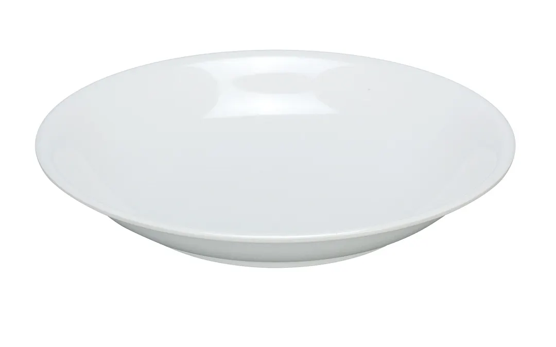 Yanco CAT-3012 - 60 oz (1 Qt) Bowl, 12" Diameter x 2" Height, White Melamine, Dishwasher Safe