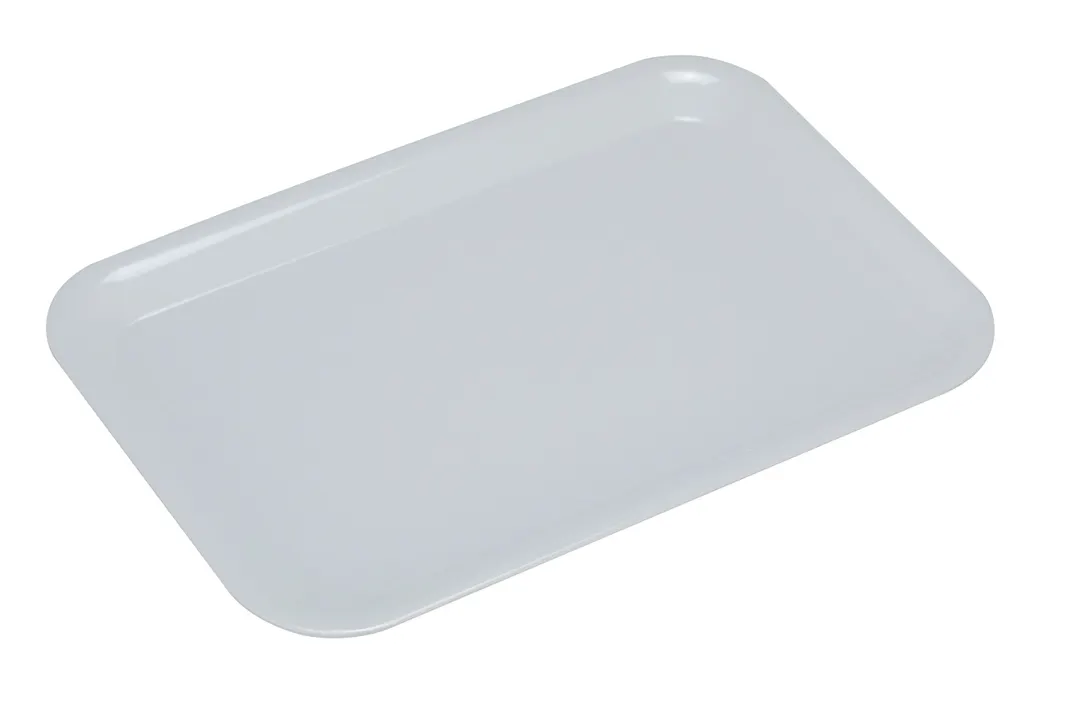 Yanco CAT-9032 - Melamine Rectangular Plate, 17.5" x 12.5" White, Dishwasher Safe, Catering Cake Plate