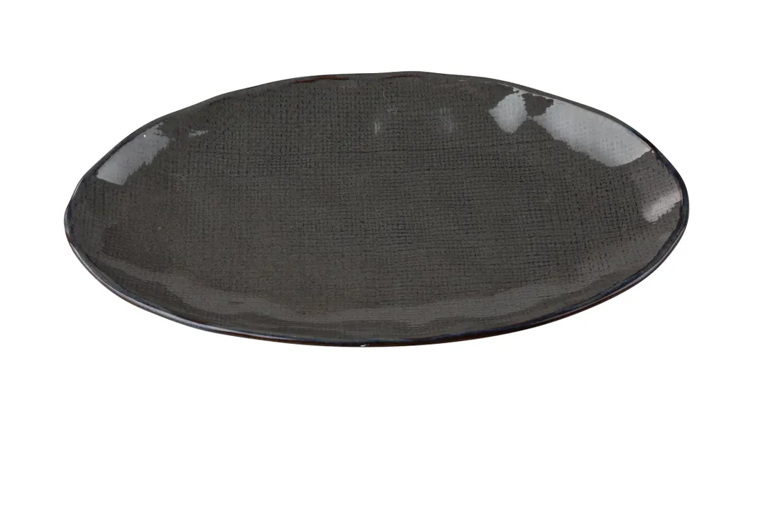 Yanco CB-215 Cowboy Oval Plate, 10½" W x 15¾" D x 1¼" H, China, Microwave Safe, Coupe Rim - Dozen
