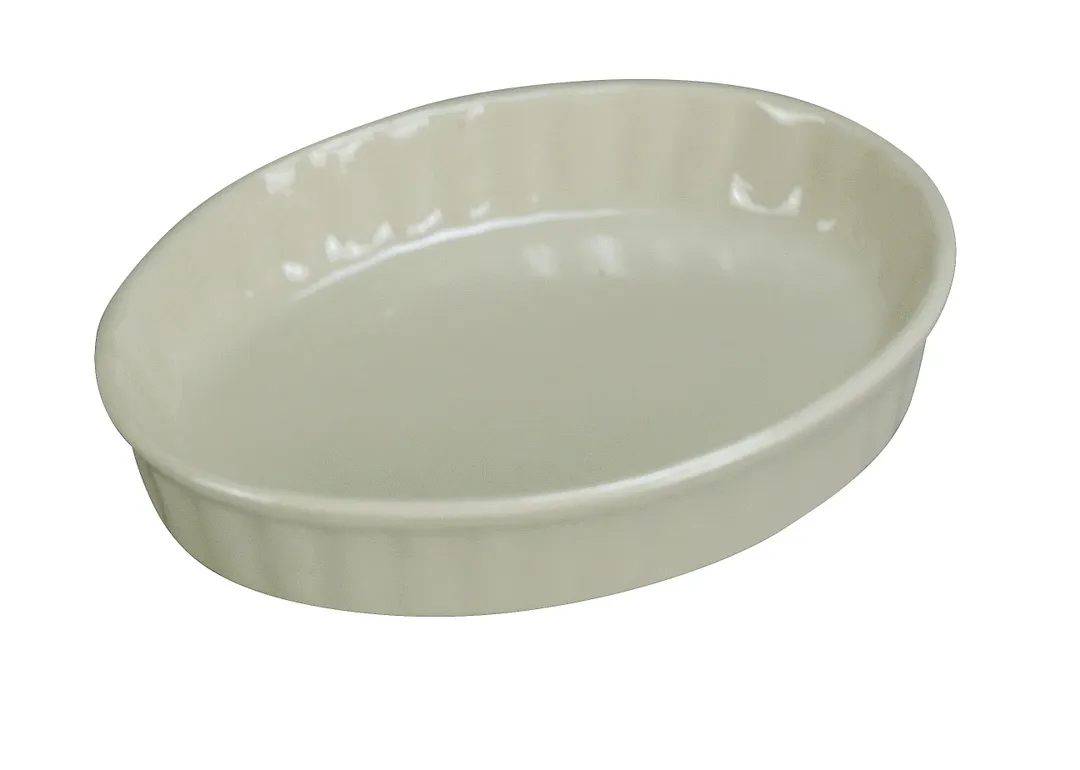 Yanco CB-6 - 6 Oz Oval Porcelain Ramekin, White, 6" L X 4" W X 1-1/4" H, Microwave Safe - Dozen