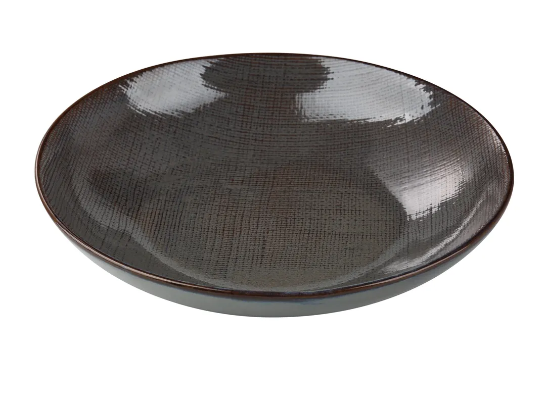 Yanco CB-708 - Salad Bowl, 8-1/8" Dia, 1-1/2" H, 16 oz China Basket Weave, Microwave Safe - Dozen