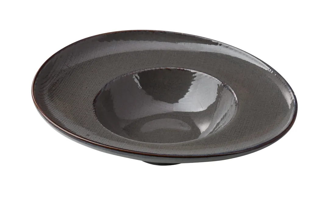 Yanco CB-809 Dessert Plate – 8.25"W×9.5"D×2.75"H 10oz, China, MW/DW Basket Curved, WideRim - Dozen