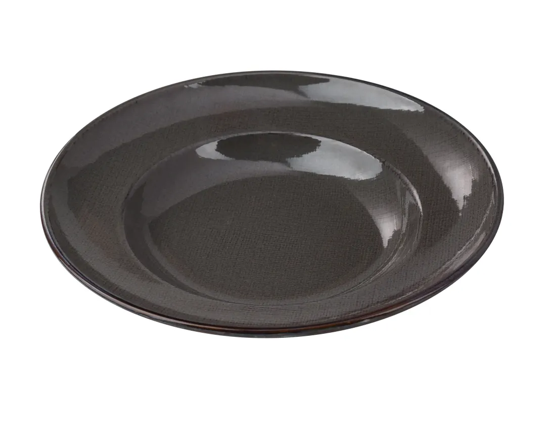 Yanco CB-810 - Cowboy Pasta Bowl, 10" x 2" (12 oz) Round China, Weave, Microwave Safe - Dozen