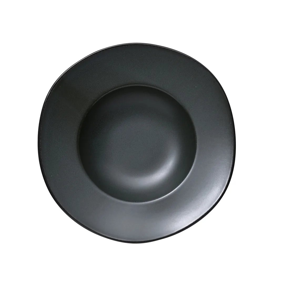 Yanco CH-510 - 12 oz Dark Green Porcelain Pasta Plate, 10-3/4" x 1-3/4" H, Dishwasher - Dozen