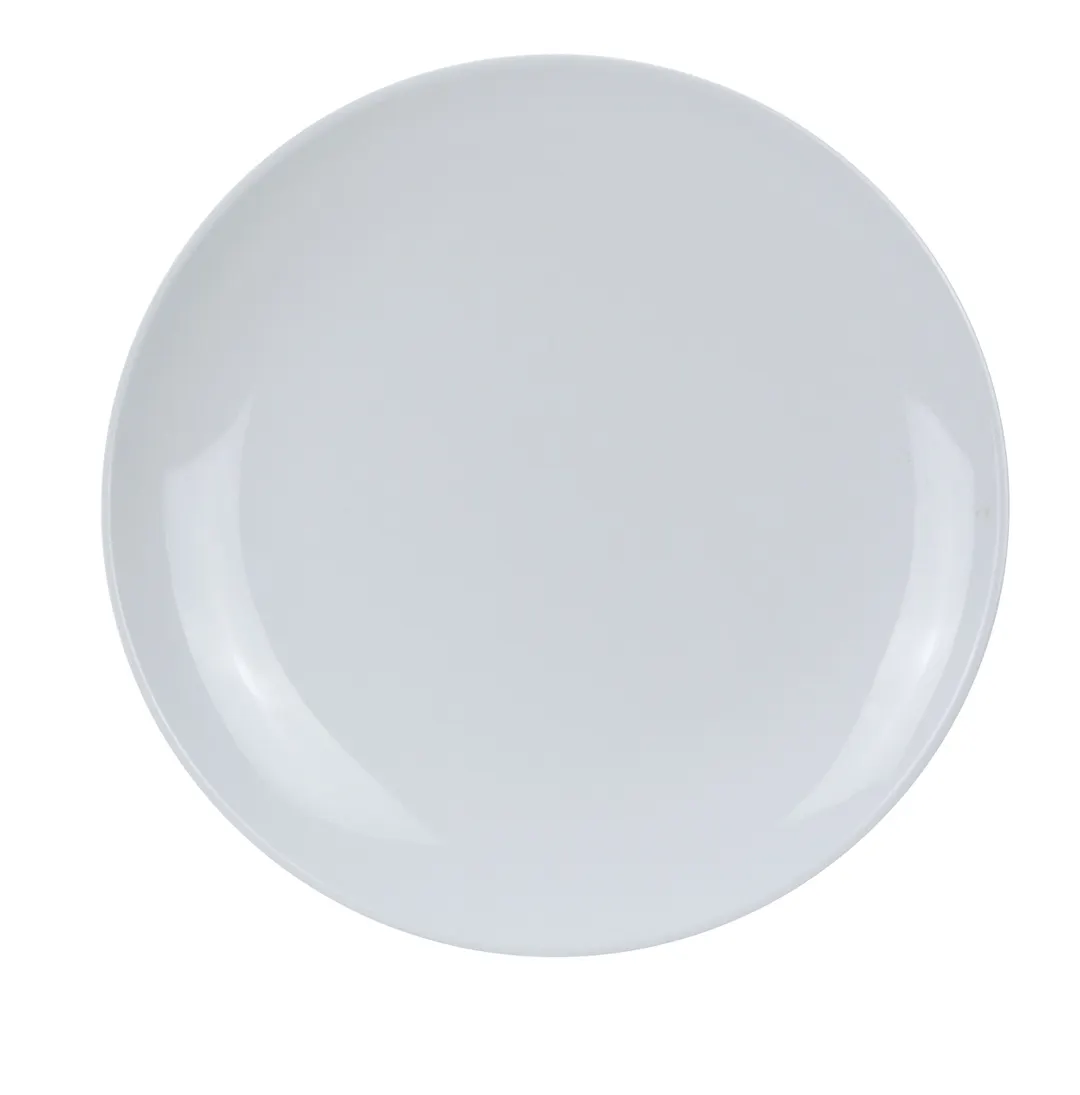 Yanco CO-113 - 13" White Round Coupe Plate, Extra Heavy Duty Melamine, Dishwasher Safe - Dozen